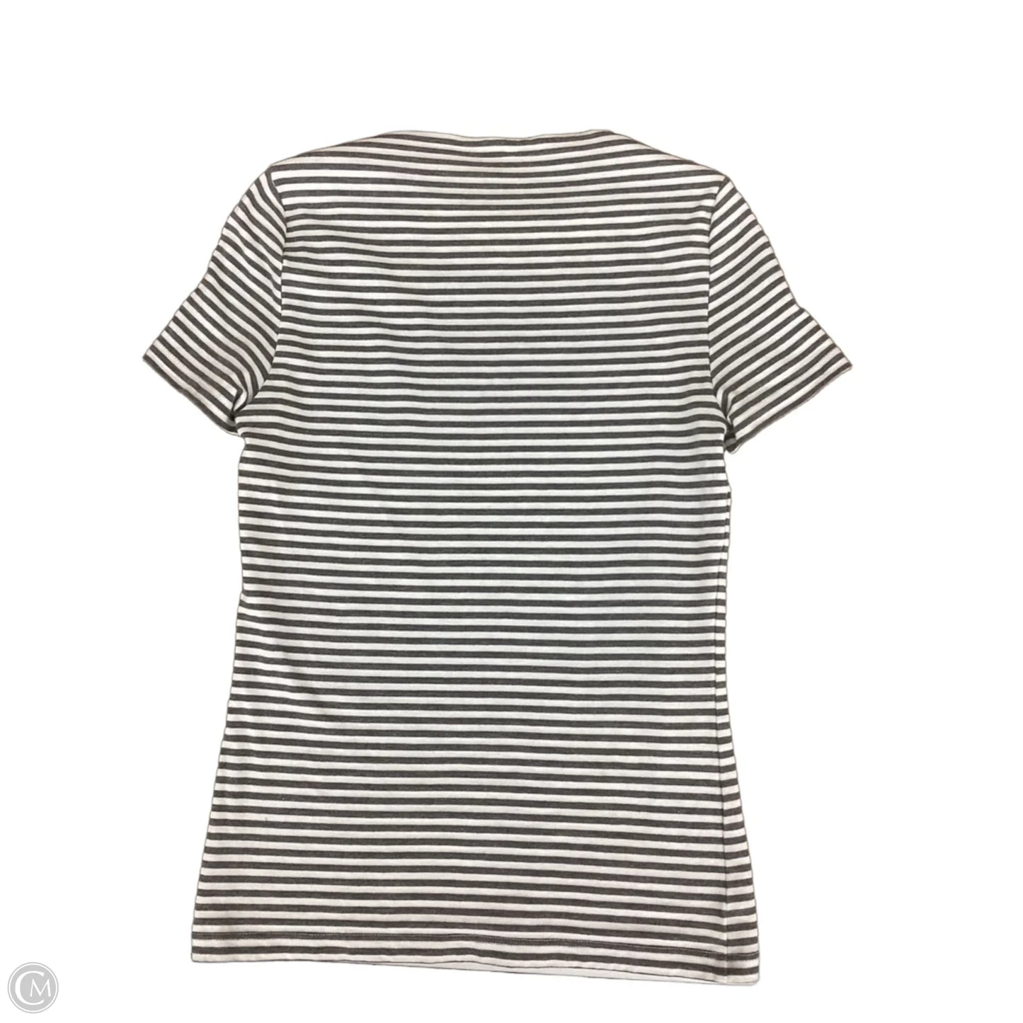 Top Short Sleeve Designer By Kate Spade In Striped Pattern, Size: S