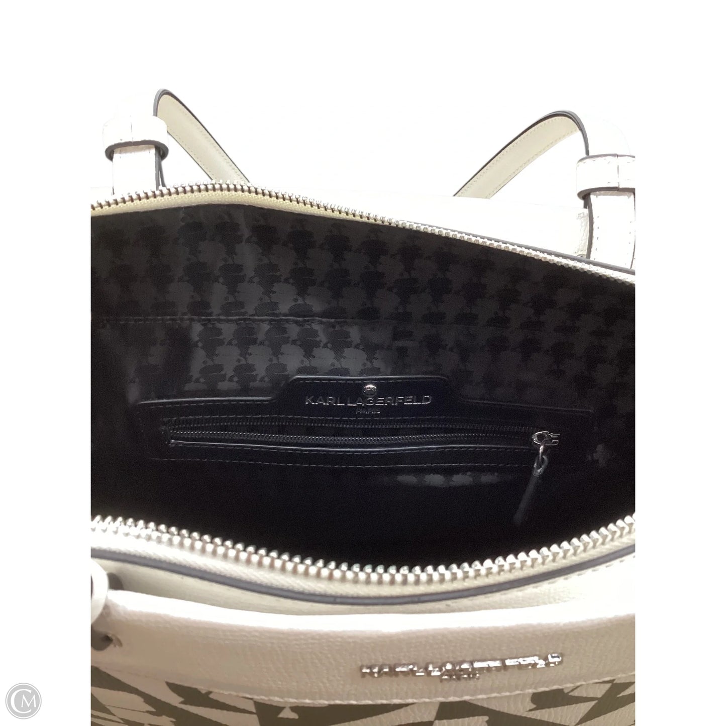 Tote Designer By Karl Lagerfeld, Size: Large