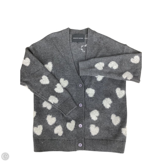 Sweater Cardigan By English Factory In Grey, Size: S