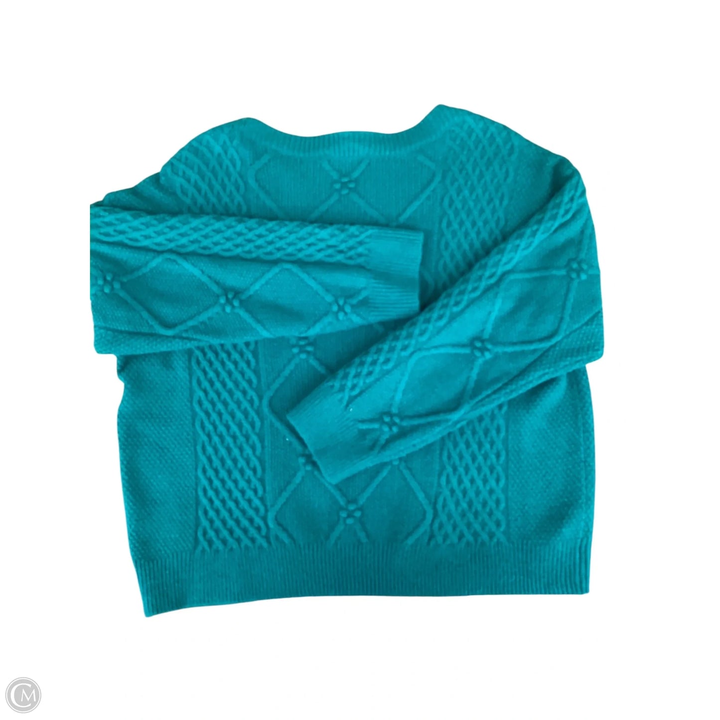Sweater By Ann Taylor In Teal, Size: Xl
