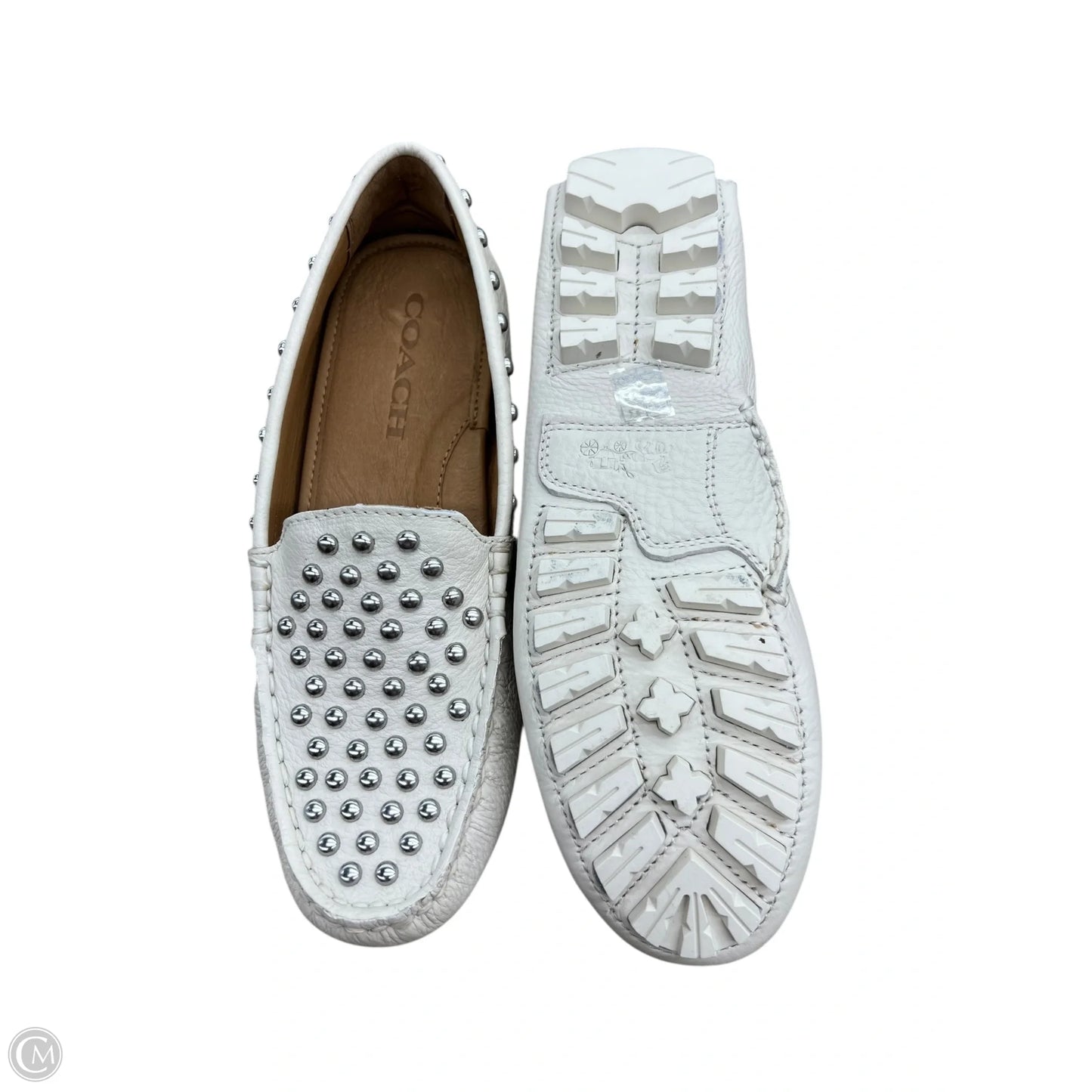 Shoes Designer By Coach In Cream, Size: 5