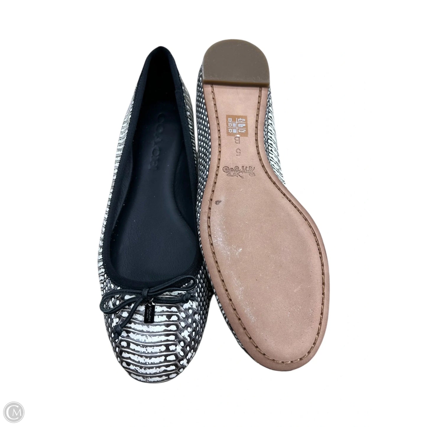 Shoes Designer By Coach In Black & Cream, Size: 5