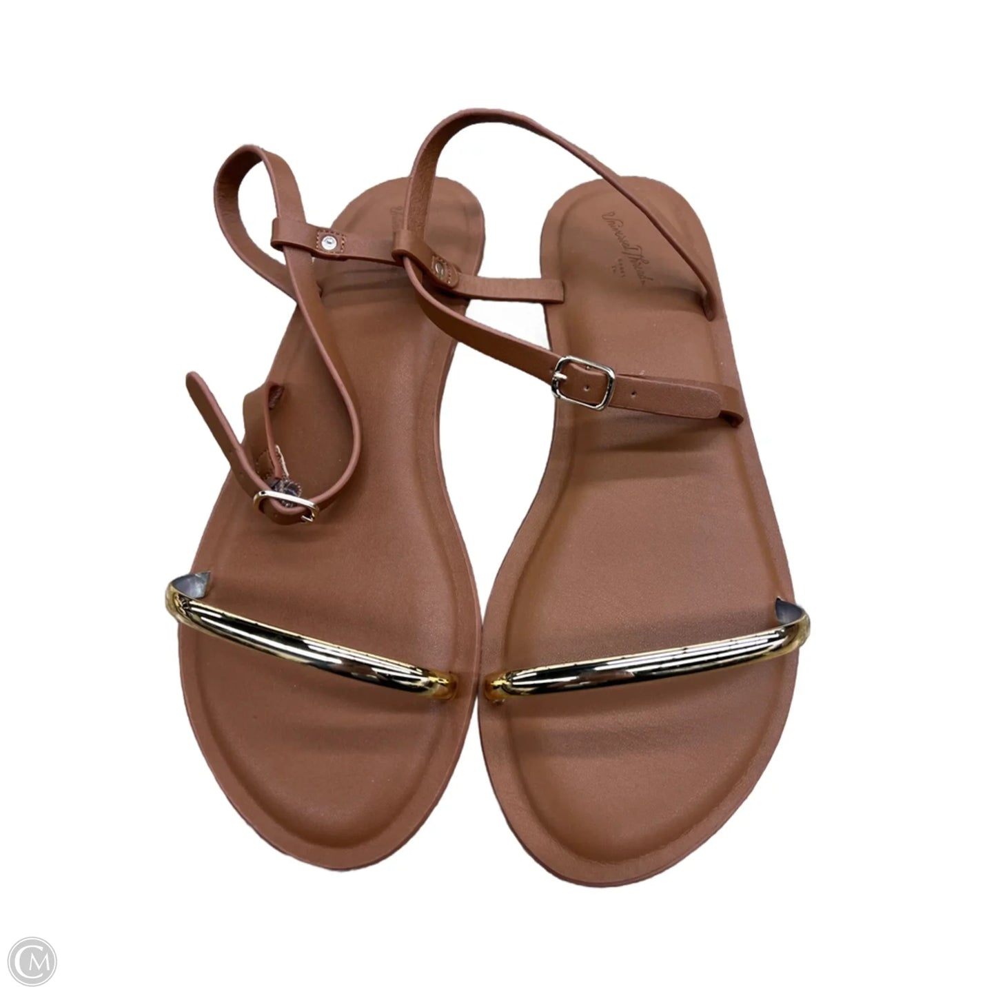 Sandals Flats By Universal Thread In Brown, Size: 8