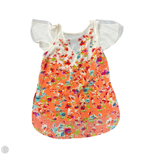 Blouse Short Sleeve By Maeve In Floral Print, Size: S
