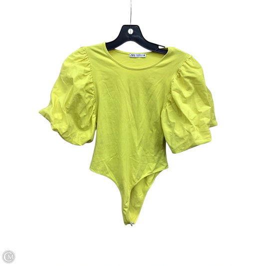 Bodysuit By Zara In Yellow, Size: M