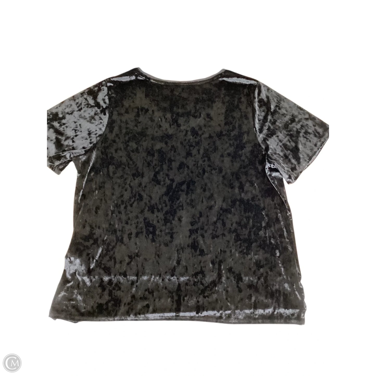 Top Short Sleeve By Evri In Black, Size: 2x