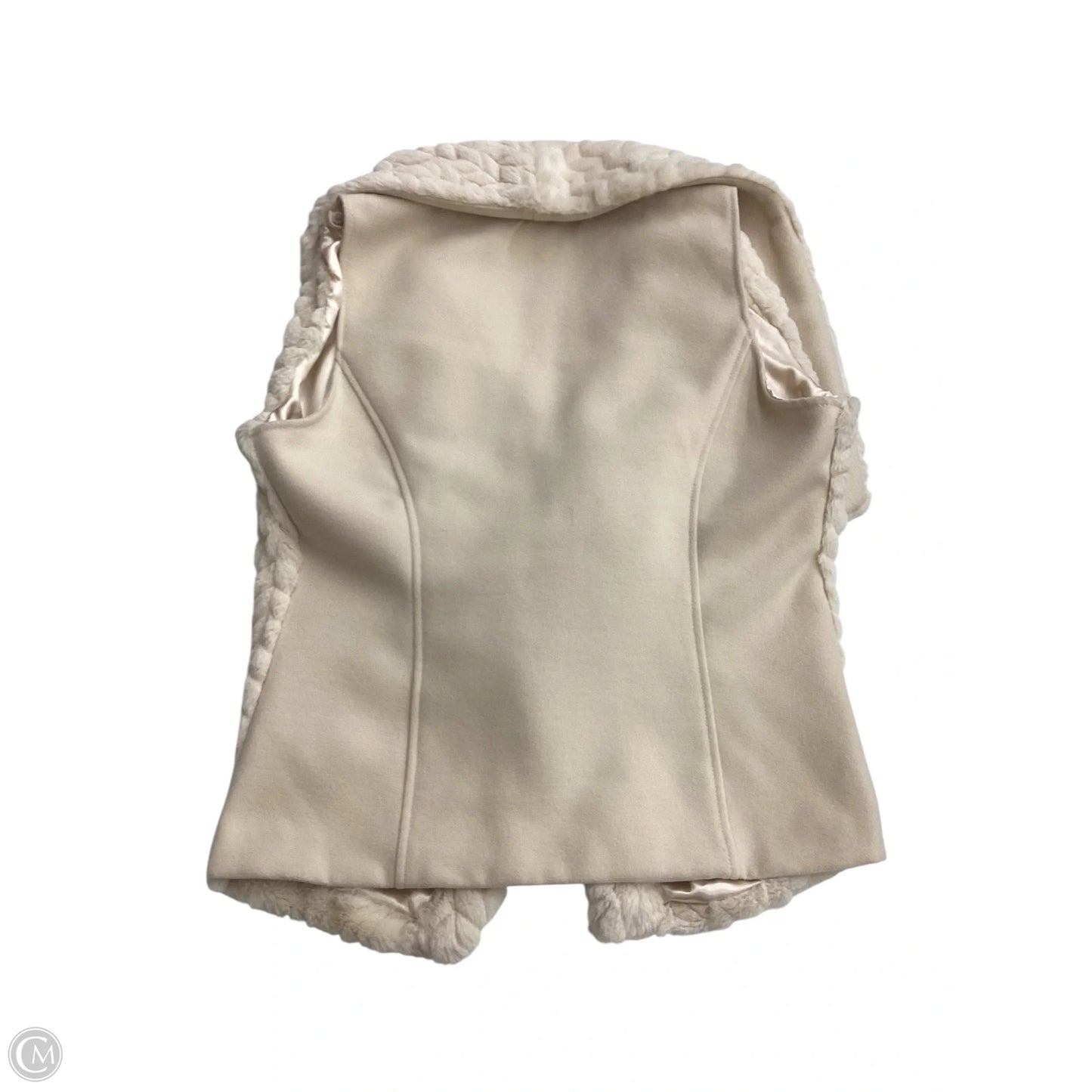 Vest Faux Fur & Sherpa By Jou Jou In Cream, Size: L