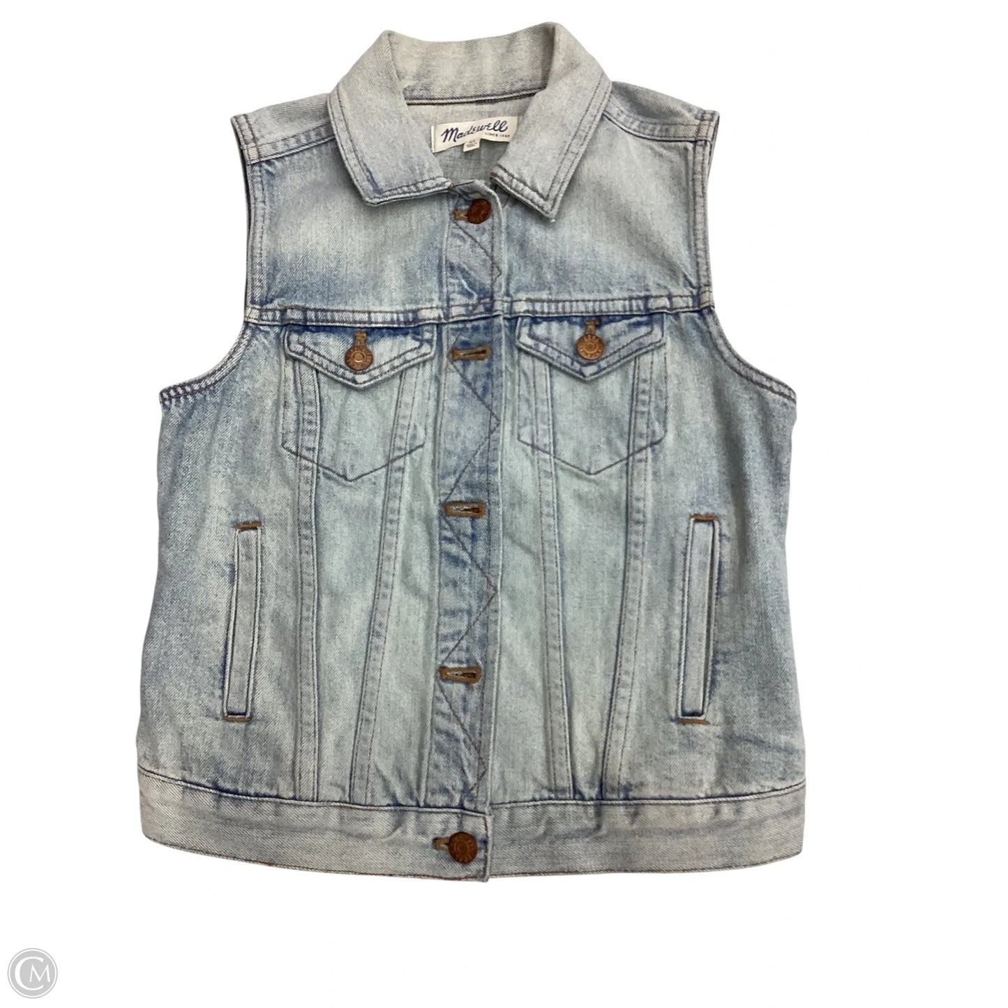 Vest Other By Madewell In Blue, Size: Xs