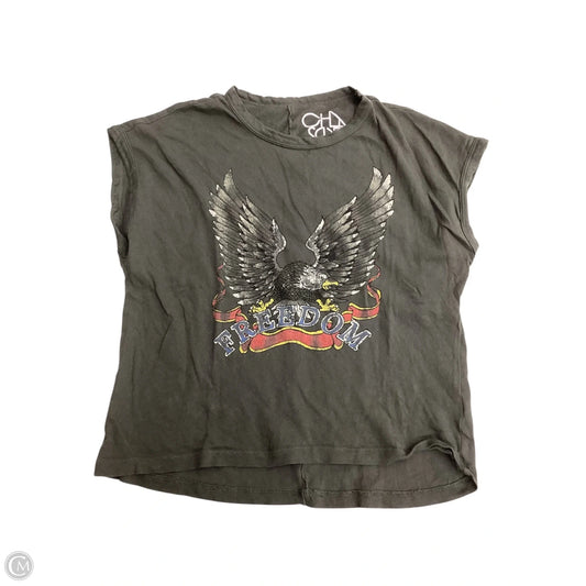 Top Short Sleeve By Chaser In Grey, Size: S