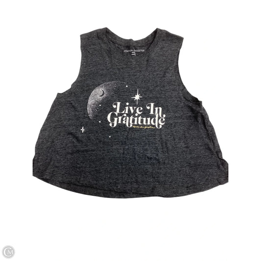 Top Sleeveless By Spiritual Gangster In Grey, Size: S