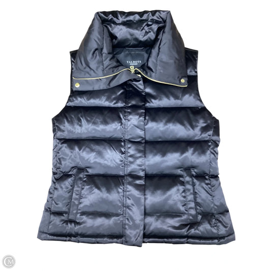 Vest Puffer & Quilted By Talbots In Black, Size: M