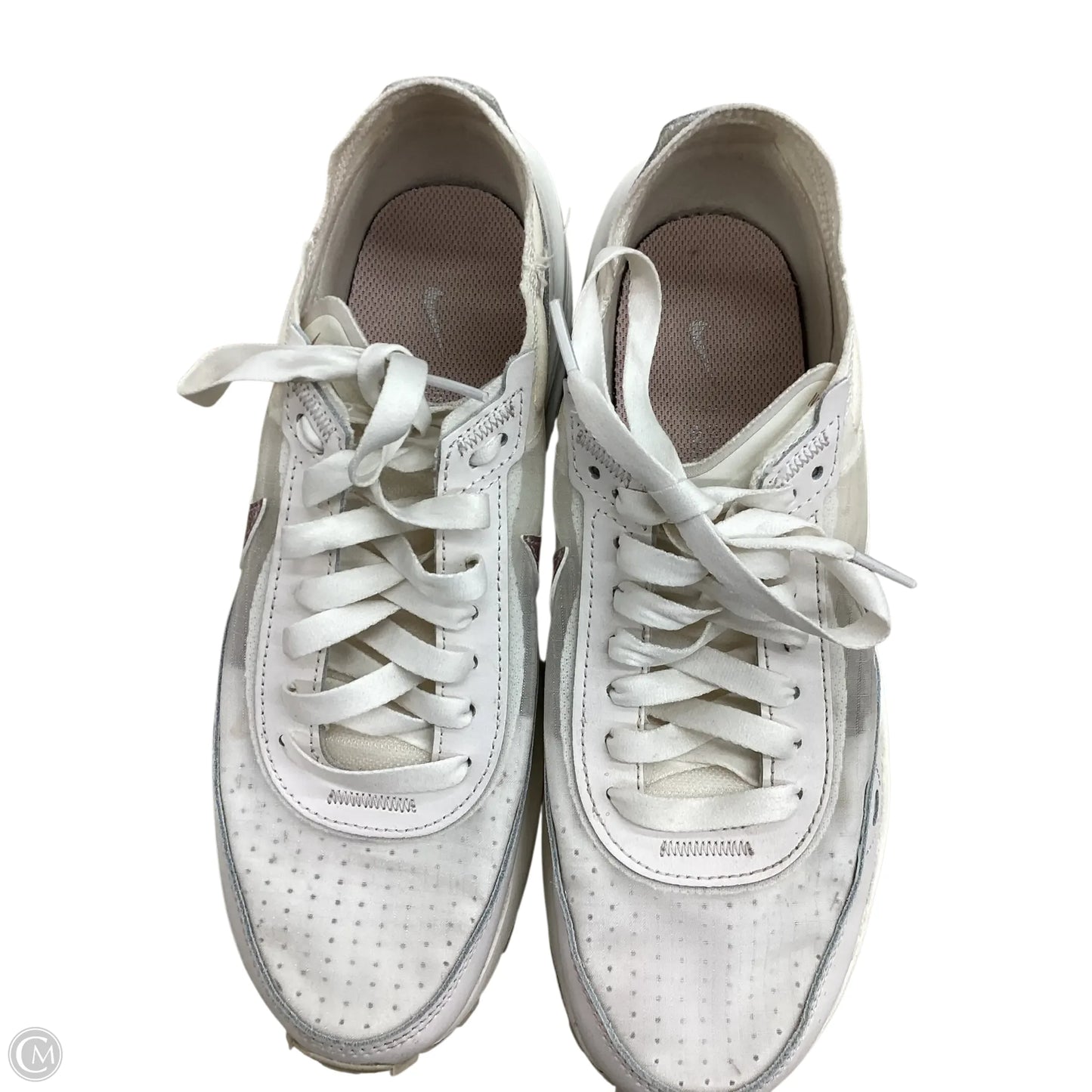 Shoes Athletic By Nike In White, Size: 7.5