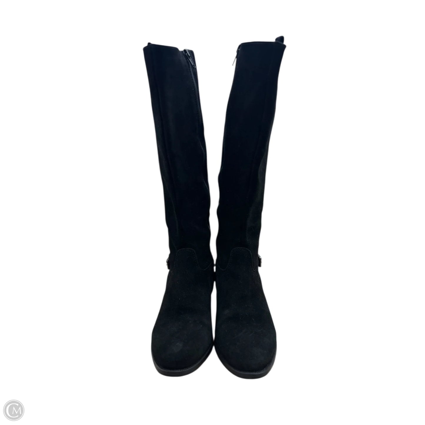 Boots Knee Flats By Clothes Mentor In Black, Size: 7.5