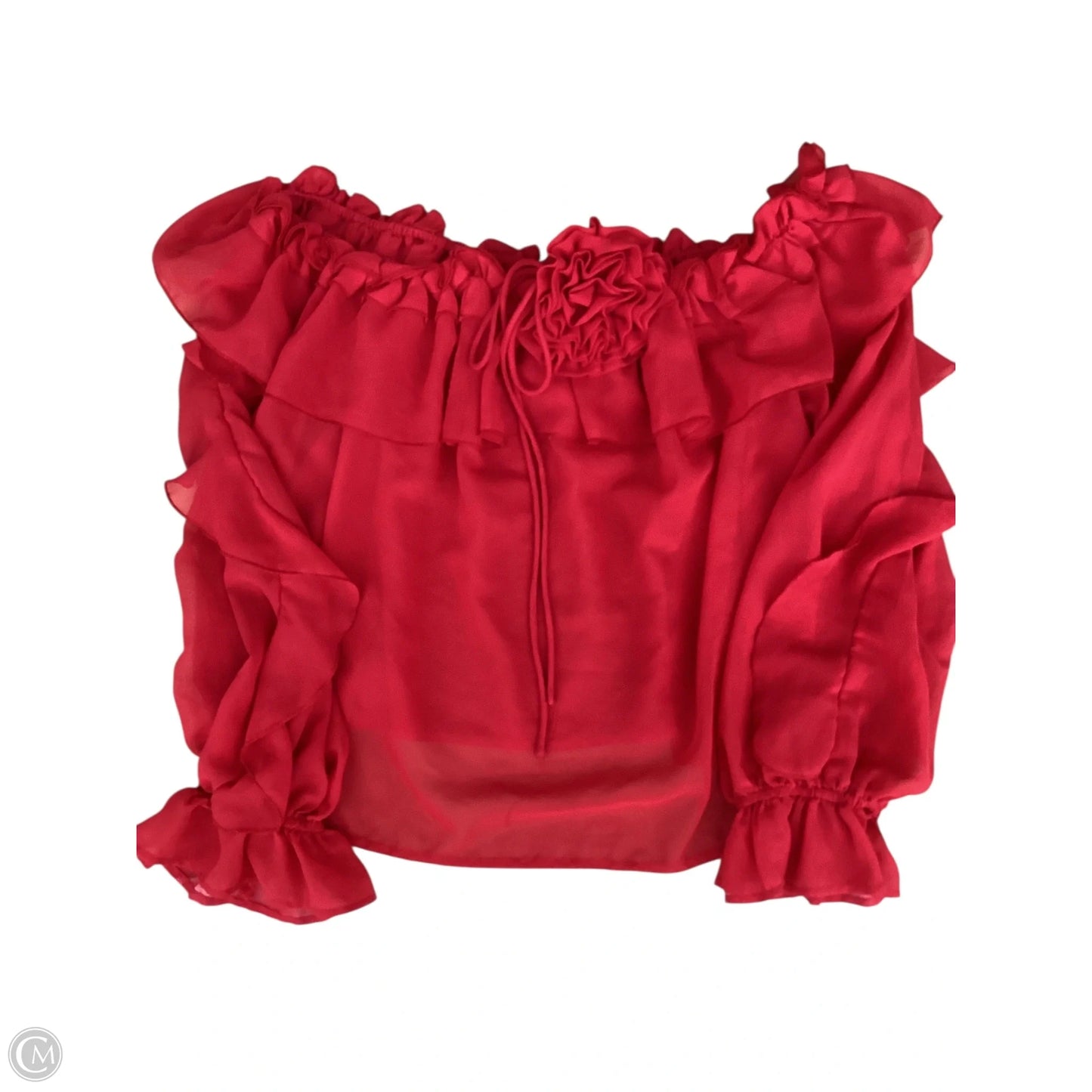 Top Long Sleeve By Live 4 Truth In Red, Size: L