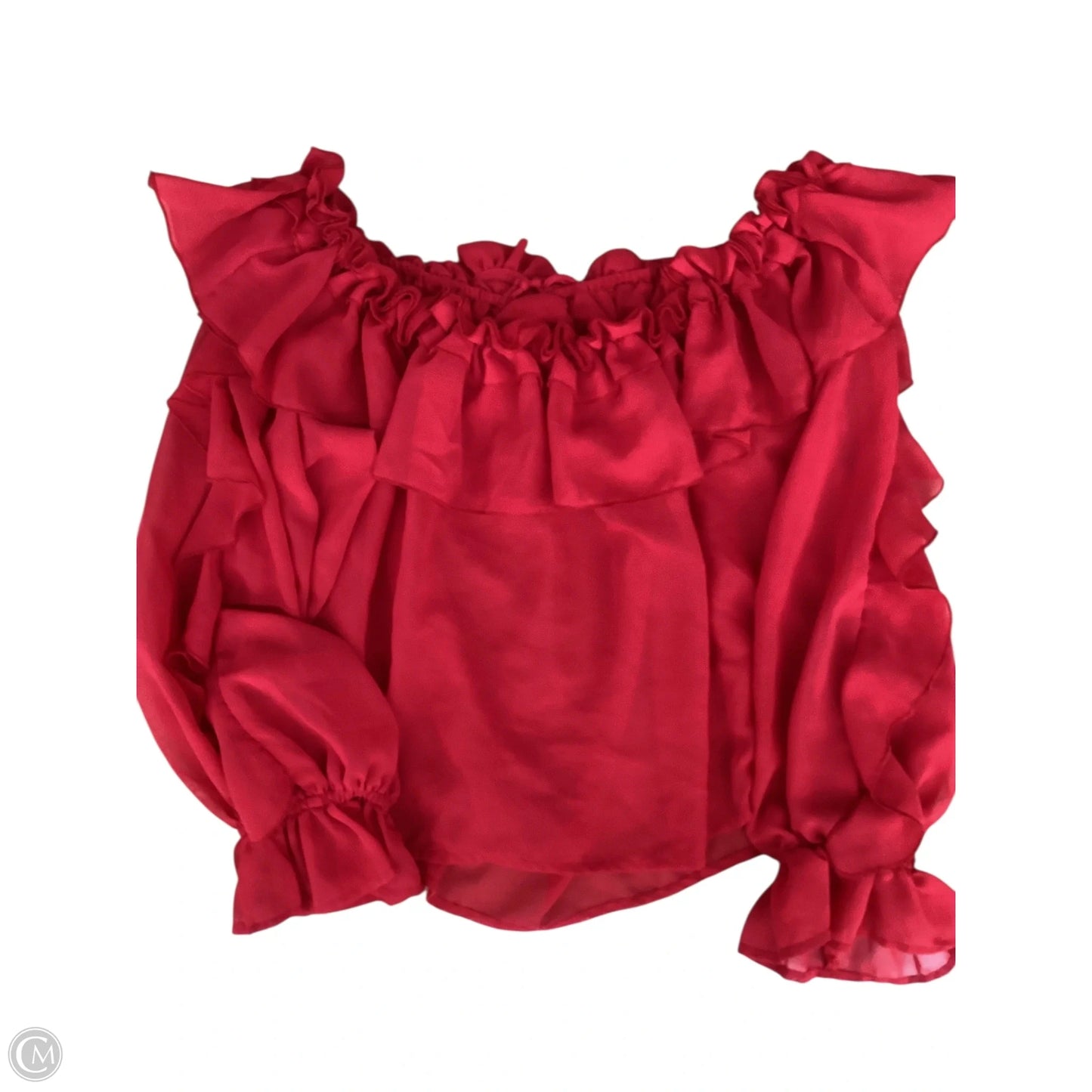 Top Long Sleeve By Live 4 Truth In Red, Size: L