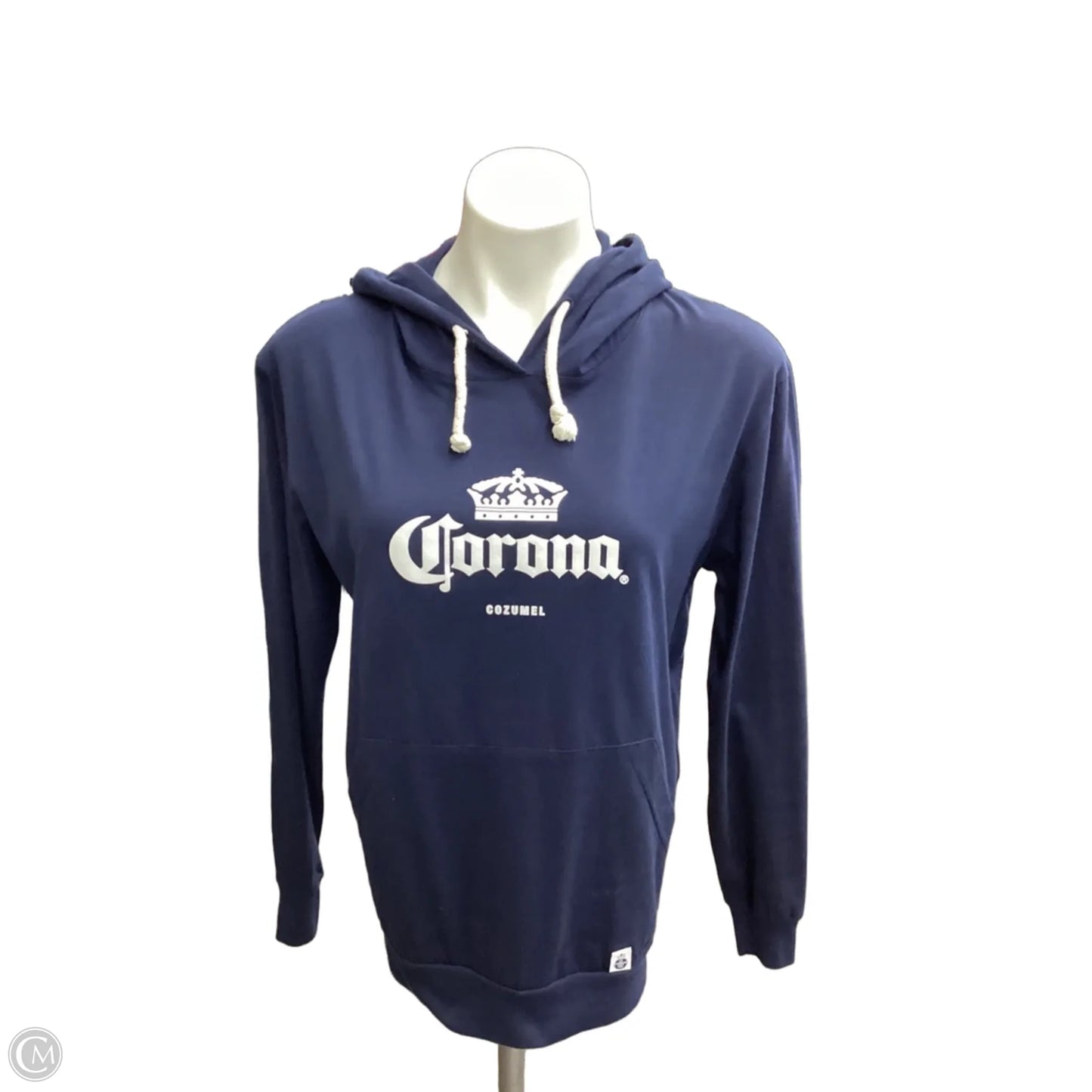 Sweatshirt Hoodie By Clothes Mentor In Navy, Size: M