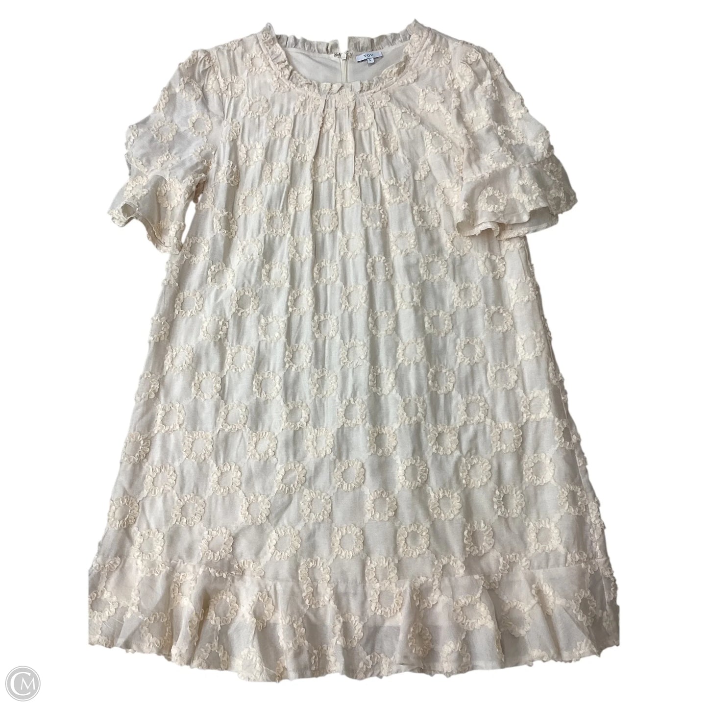 Dress Casual Short By Voy In Cream, Size: L