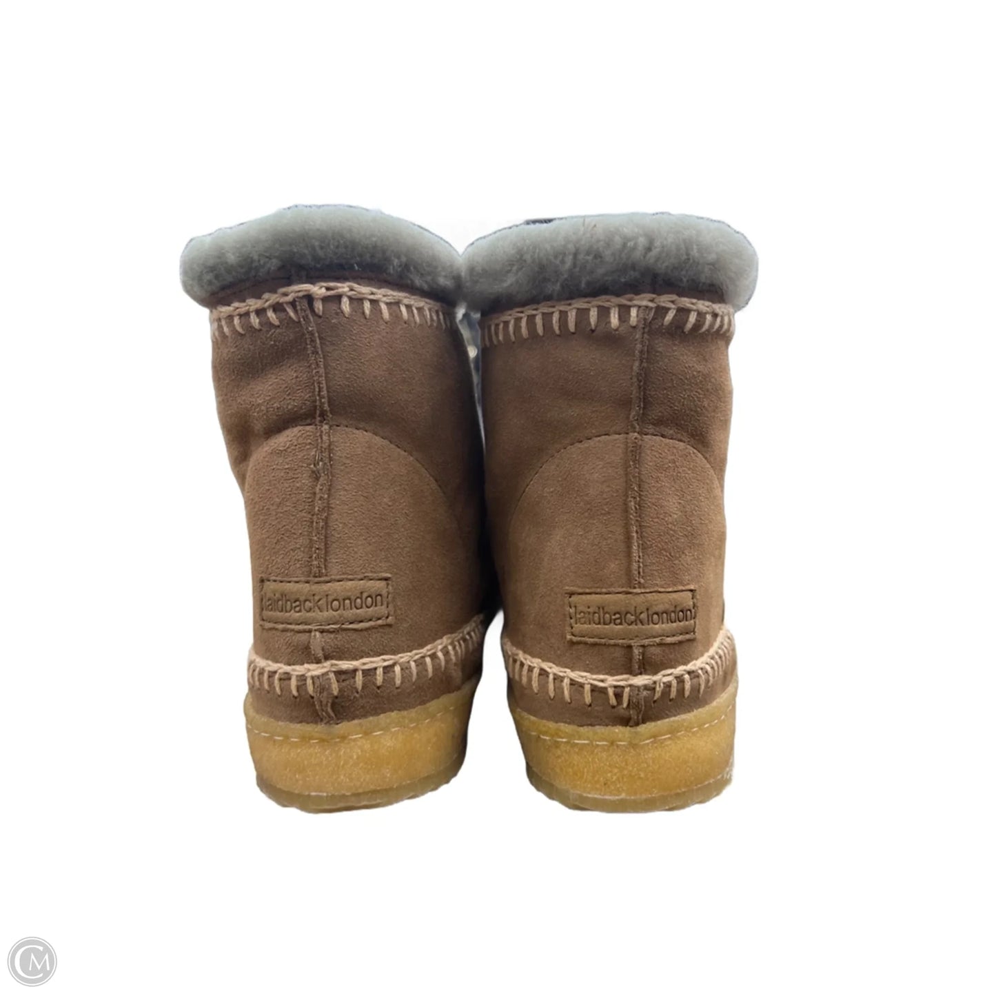 Boots Ankle Flats By Clothes Mentor In Tan, Size: 8.5