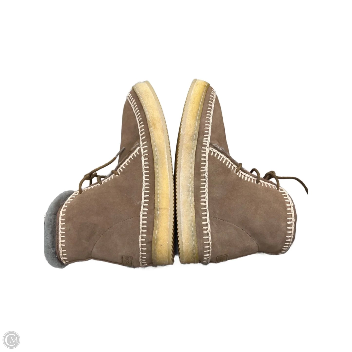 Boots Ankle Flats By Clothes Mentor In Tan, Size: 8.5