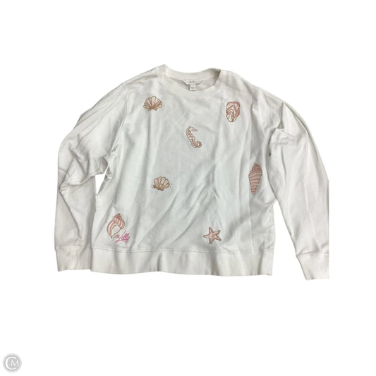 Sweatshirt Designer By Lilly Pulitzer In White, Size: L