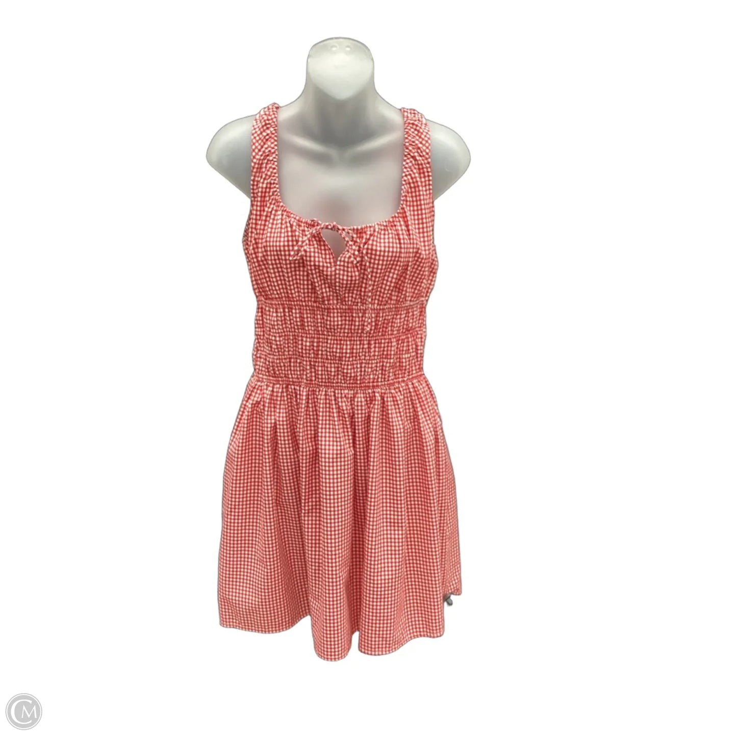 Dress Casual Short By Sim & Sam In Red & White, Size: Xl