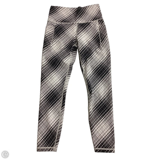 Athletic Leggings By Athleta In Black & Cream, Size: S