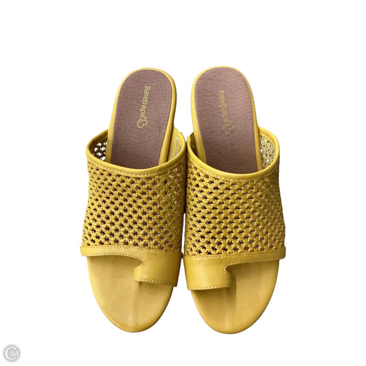 Shoes Heels Wedge By Bare Traps In Yellow, Size: 8.5