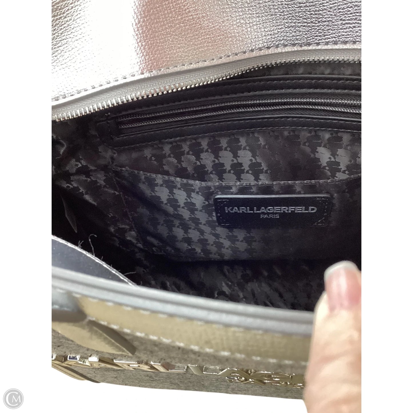 Handbag Designer By Karl Lagerfeld, Size: Large