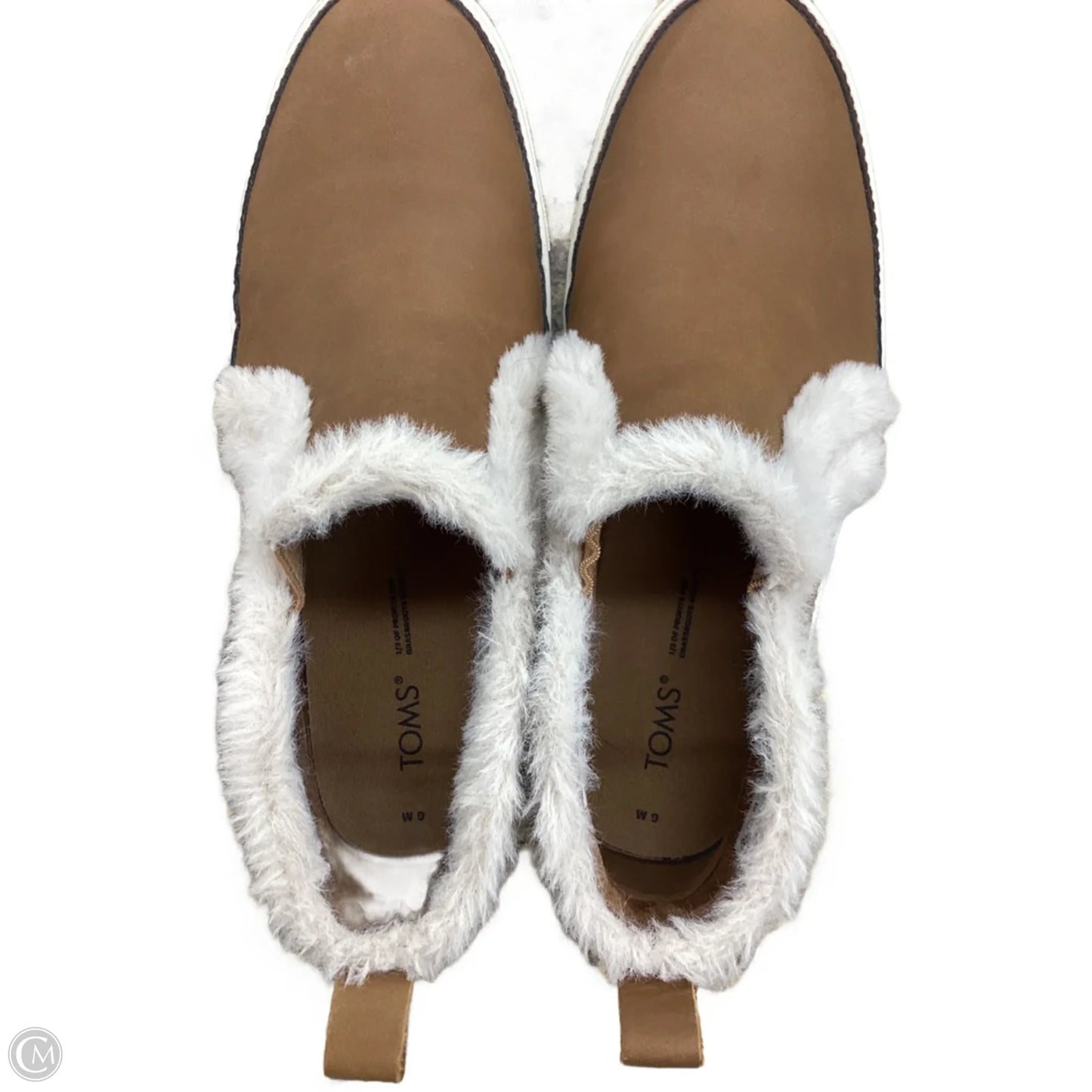 Boots Ankle Flats By Toms In Tan, Size: 9