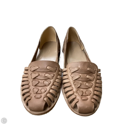 Shoes Flats By Clothes Mentor In Tan, Size: 8