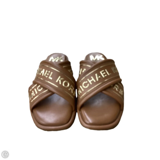 Sandals Designer By Michael Kors In Tan, Size: 8