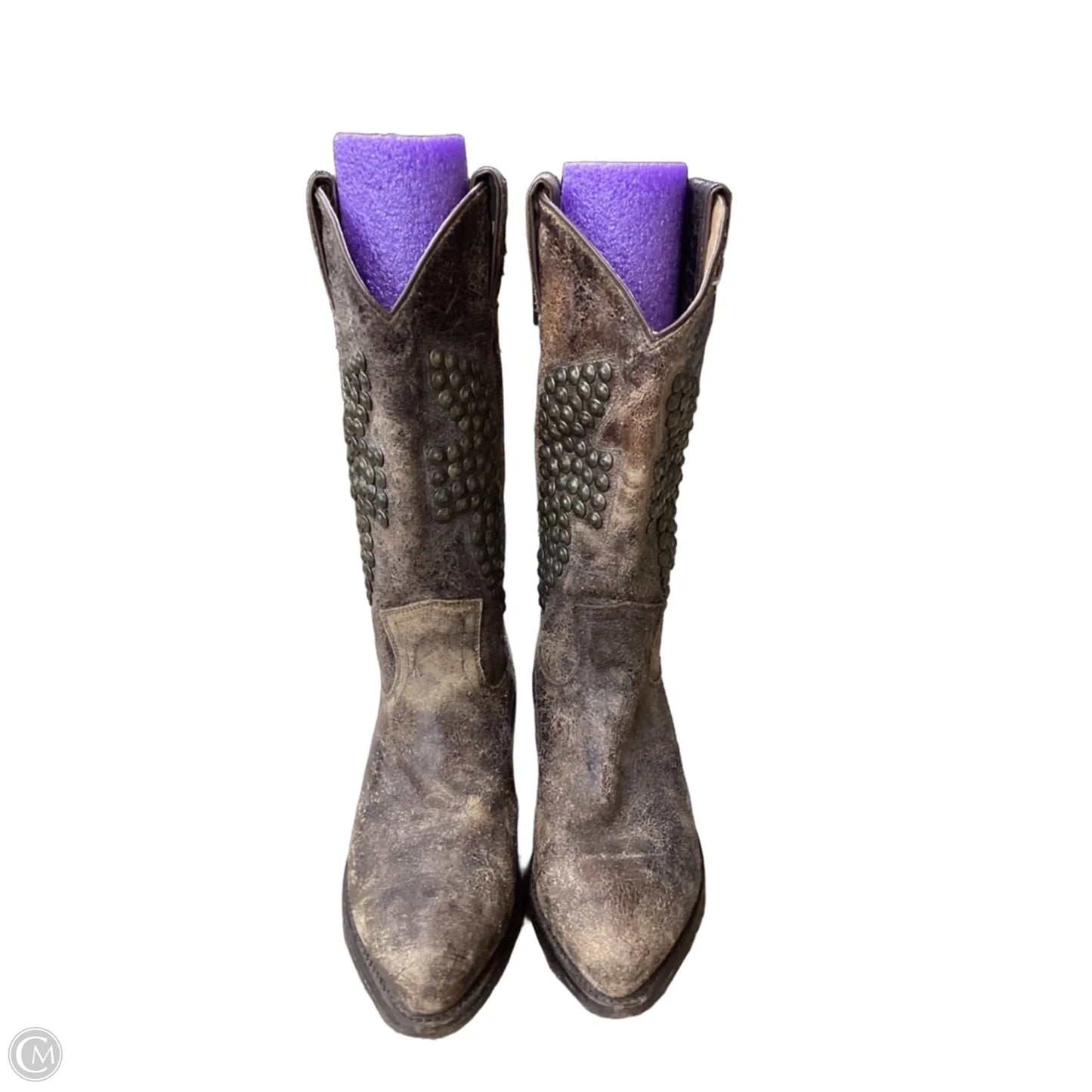 Boots Designer By Frye In Brown, Size: 7.5