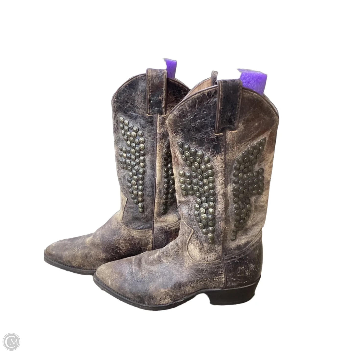 Boots Designer By Frye In Brown, Size: 7.5