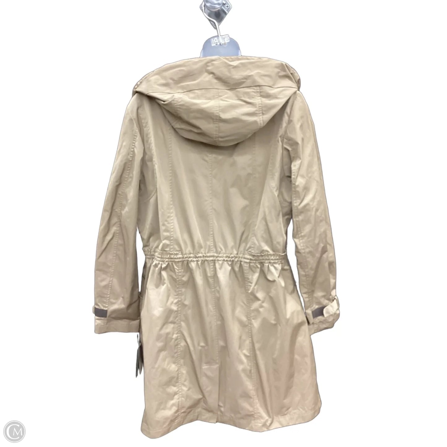 Coat Raincoat By Clothes Mentor In Tan, Size: Xl