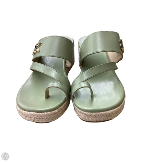 Shoes Heels Wedge By Michael By Michael Kors In Green, Size: 8.5