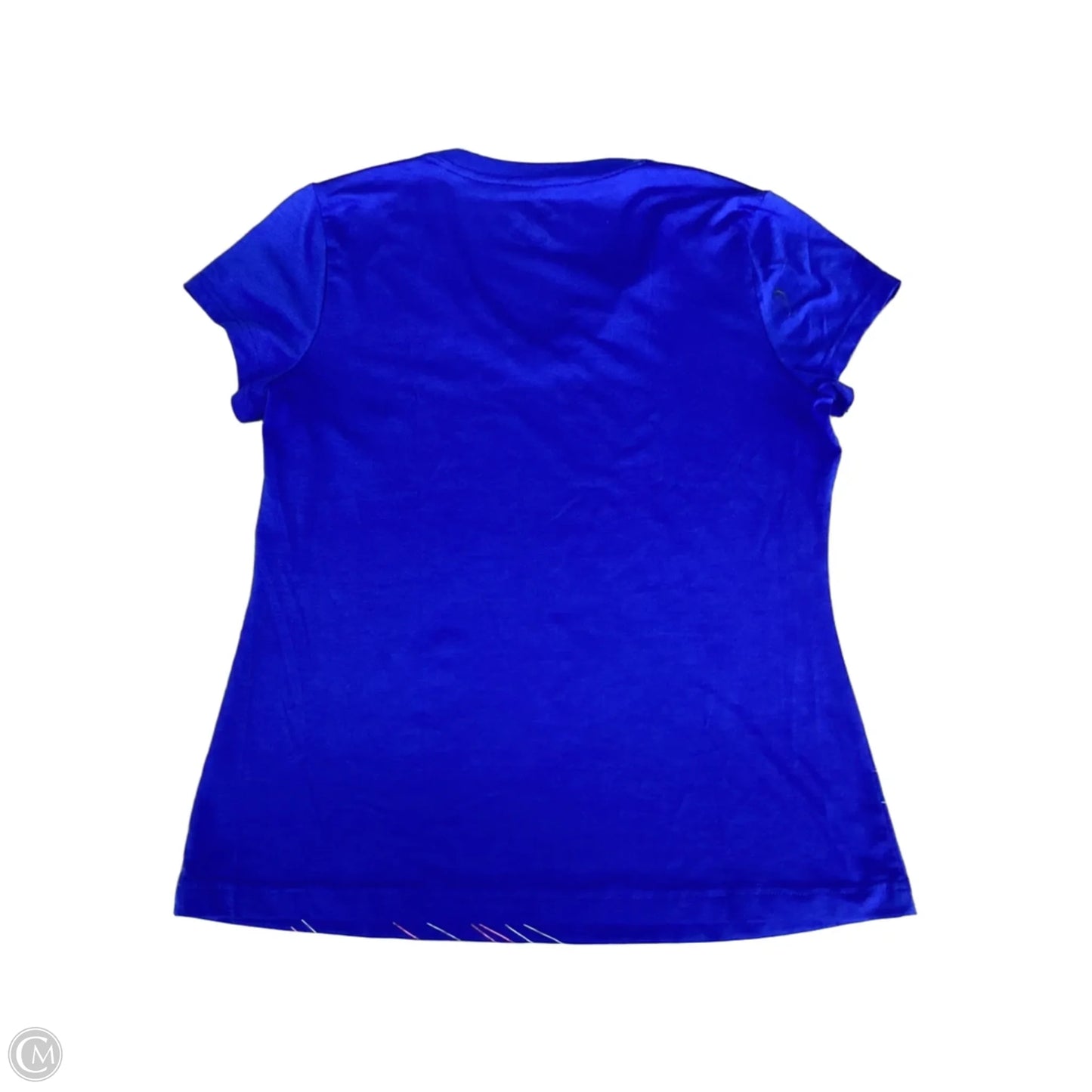 Athletic Top Short Sleeve By Fila In Blue, Size: L