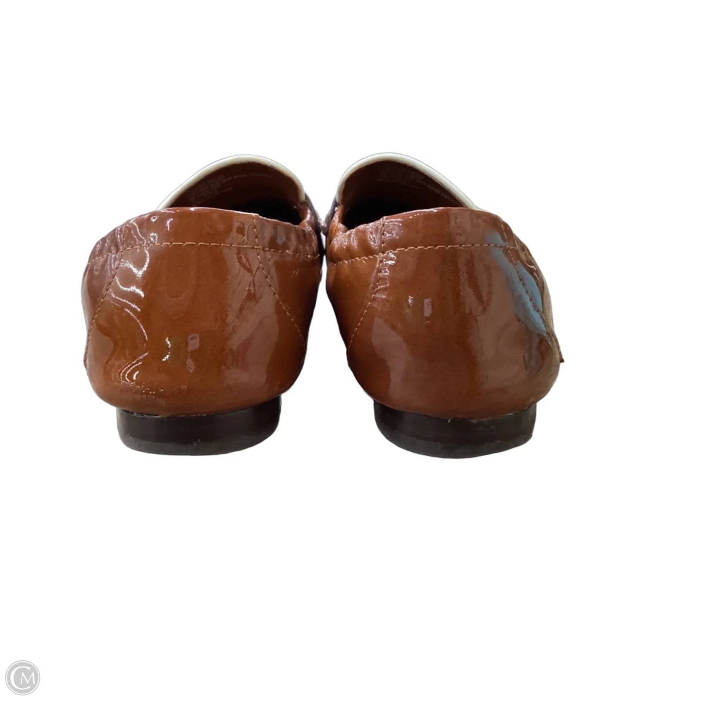 Shoes Designer By Tory Burch In Brown & Cream, Size: 5