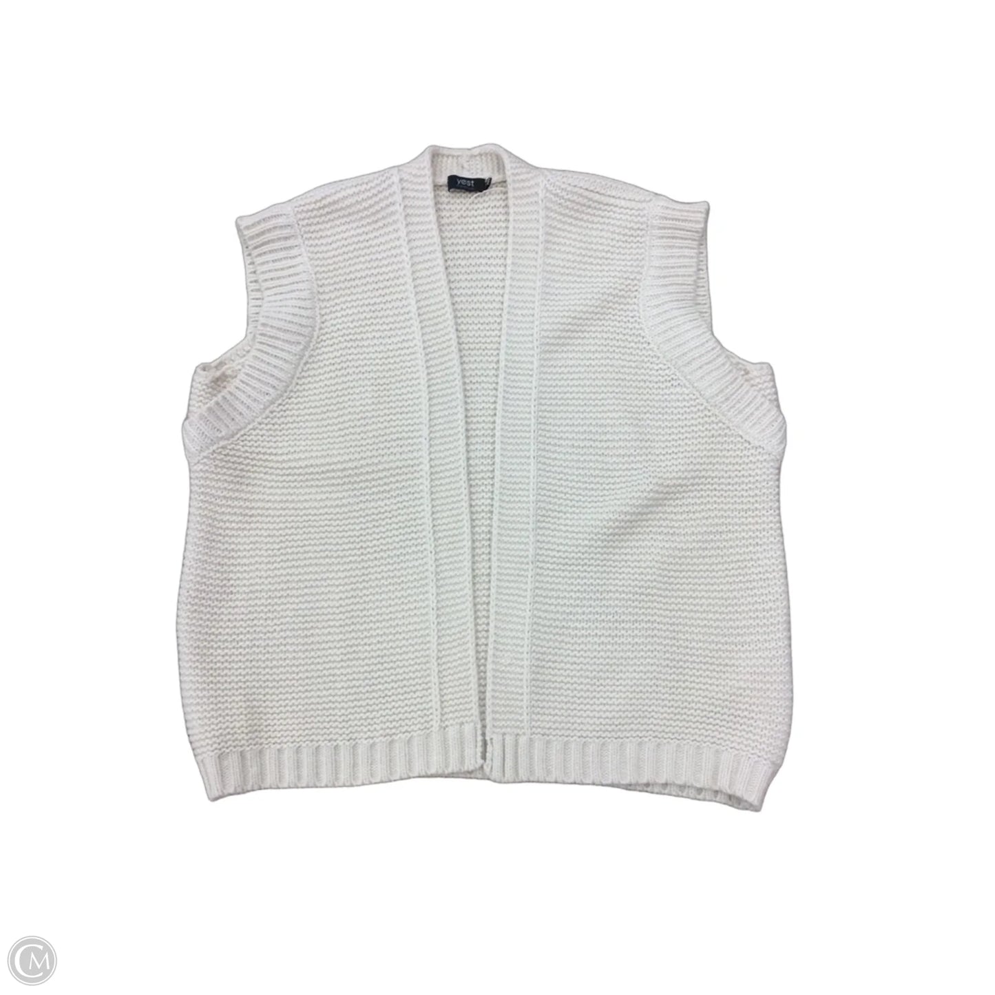 Sweater Short Sleeve By Yest In Ivory, Size: Xl