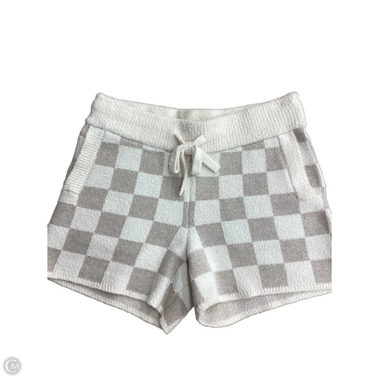 Shorts By Barefoot Dreams In Cream & Tan, Size: S