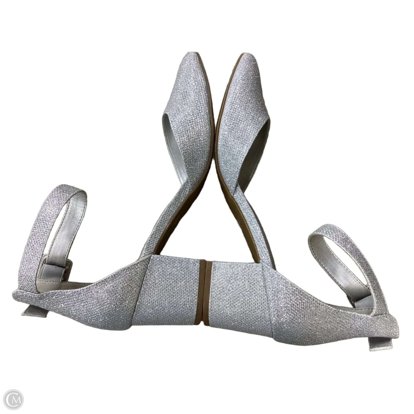 Shoes Heels Block By Dream Pairs In Silver, Size: 11