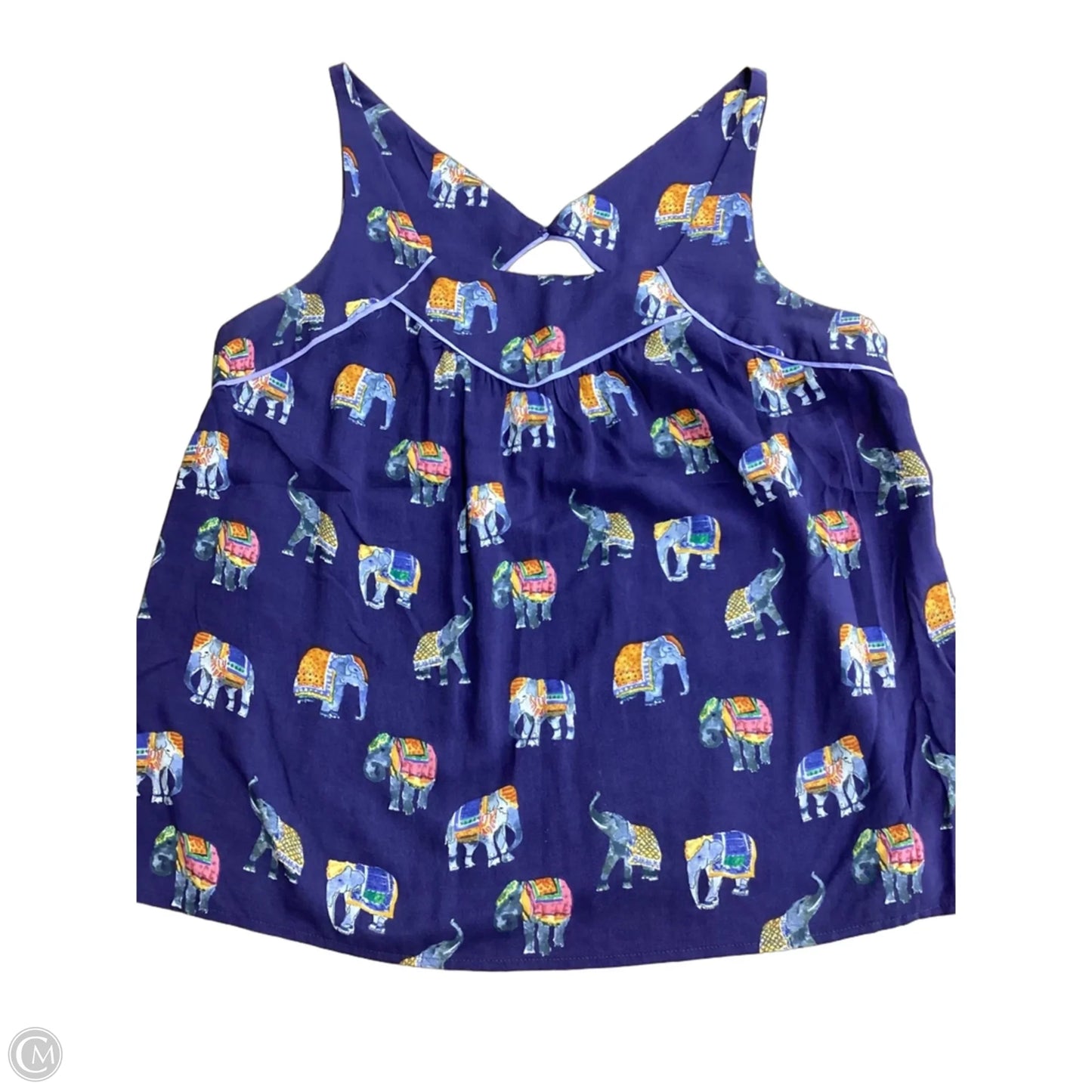 Top Sleeveless By Maeve In Navy, Size: M