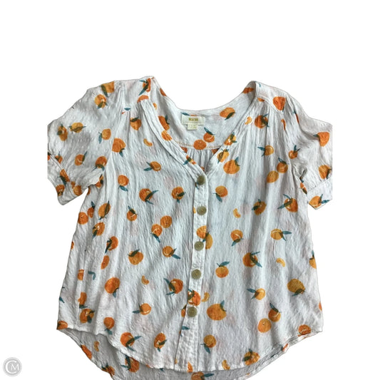 Top Sleeveless By Maeve In Orange, Size: M