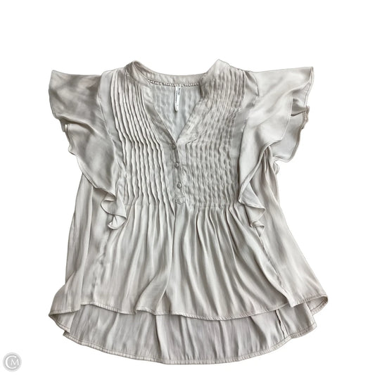 Top Sleeveless By Anthropologie In Beige, Size: S