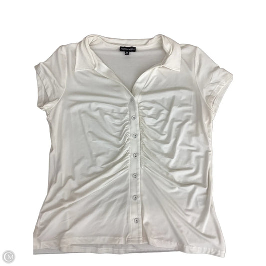 Top Short Sleeve By Modern Works In Ivory, Size: M