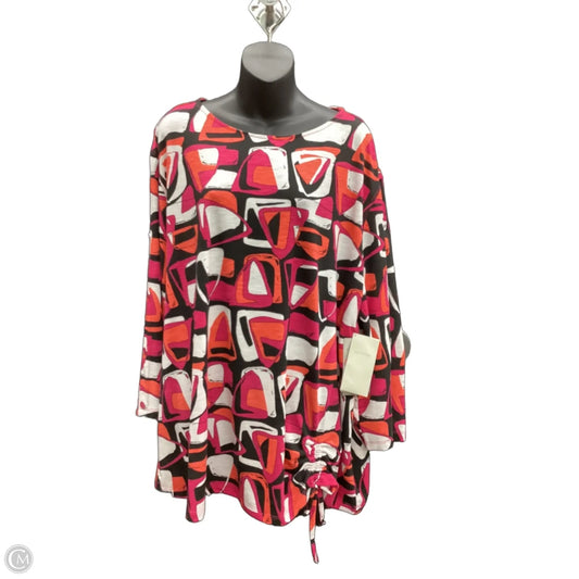 Top Long Sleeve By Multiples In Multi-colored, Size: 2x
