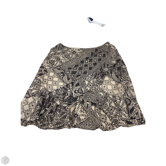 Skirt Midi By Chaps In Brown & Cream, Size: M