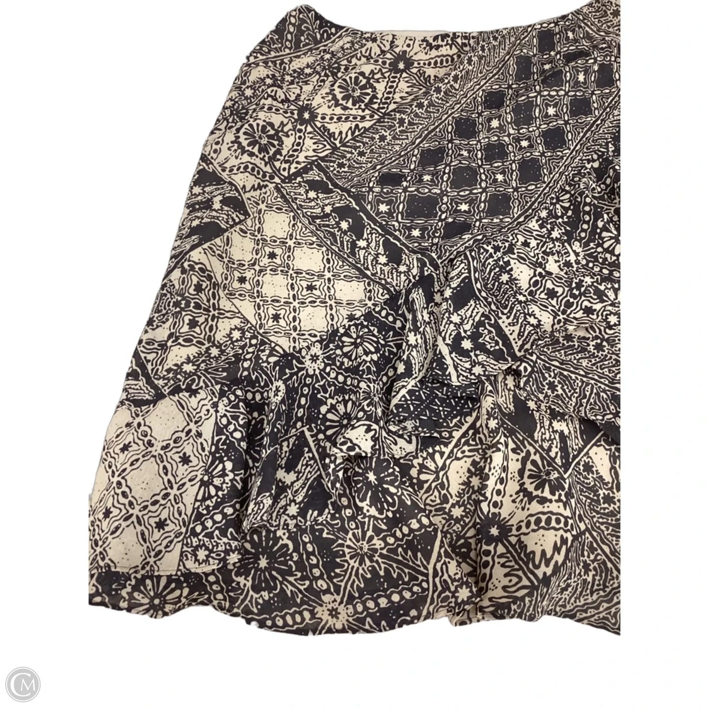 Skirt Midi By Chaps In Brown & Cream, Size: M