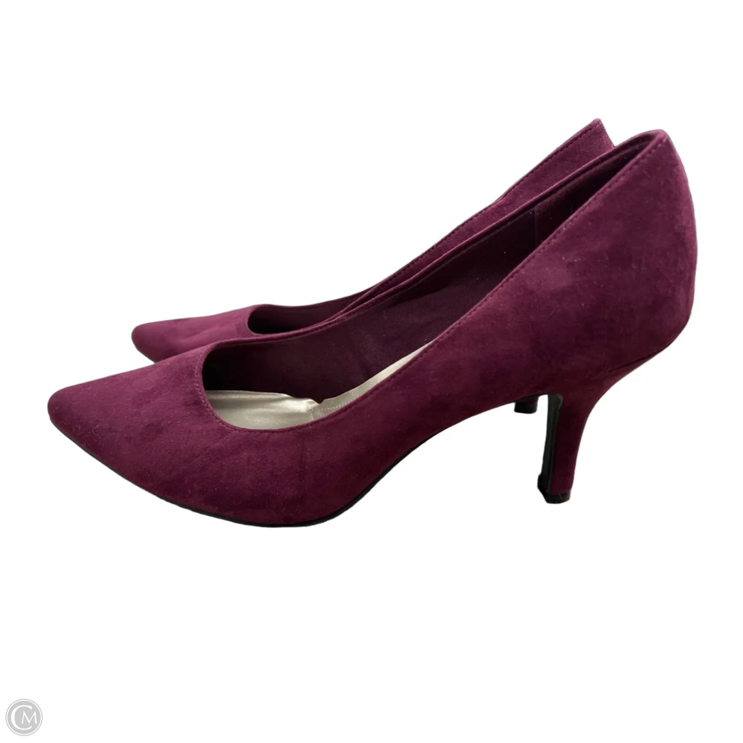 Shoes Heels Kitten By Predictions In Maroon, Size: 10