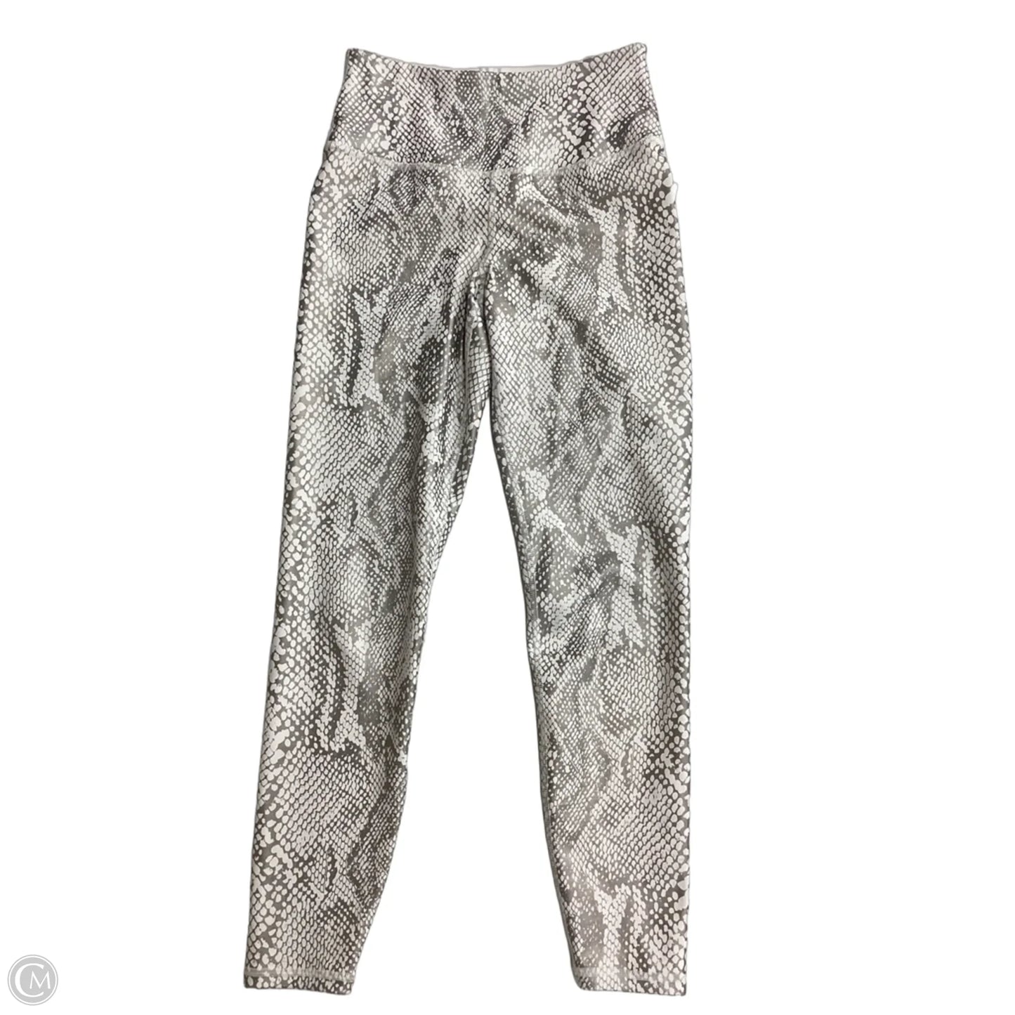 Athletic Leggings By Ivl Collective In Snakeskin Print, Size: 4