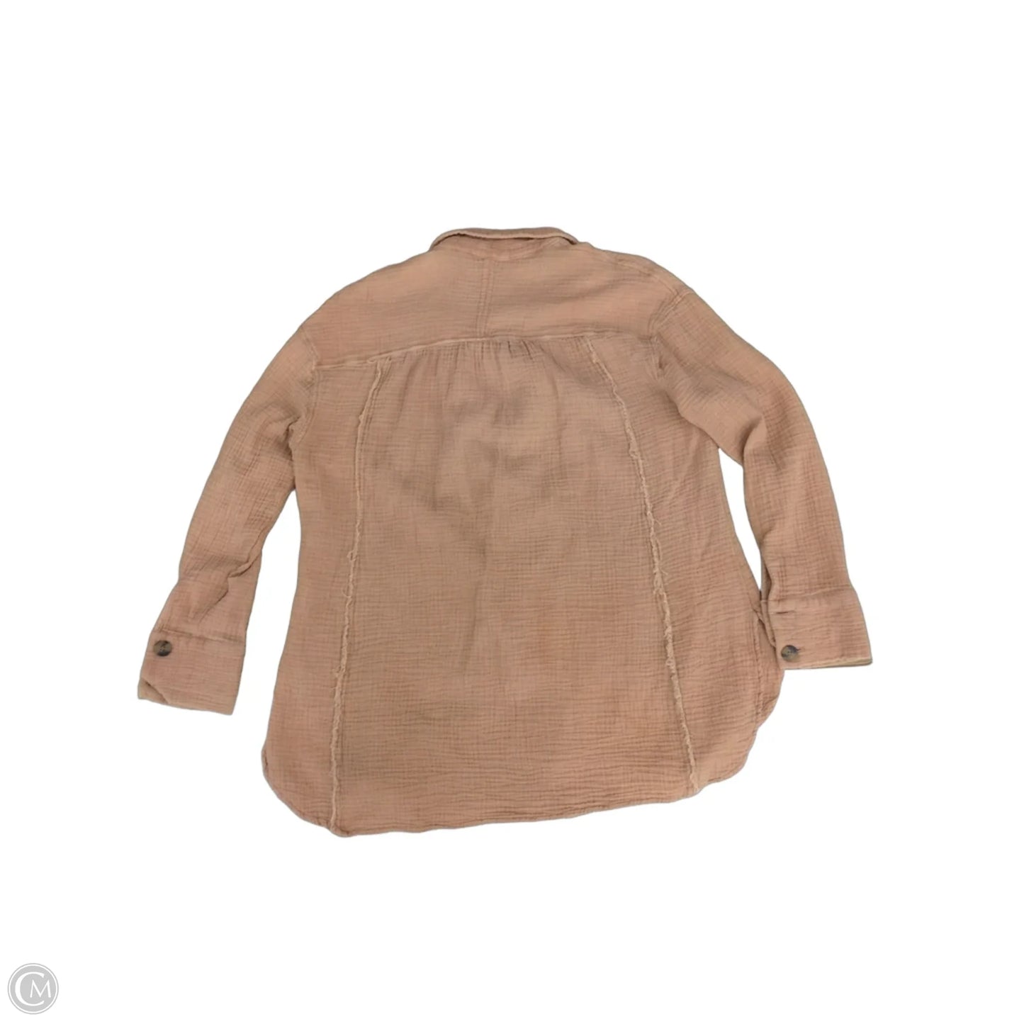 Top Long Sleeve By Free People In Orange, Size: Xs